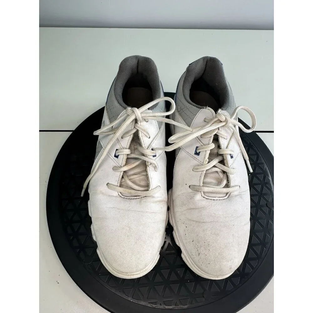 FootJoy Pro SL Golf Shoes Kids Junior Size 6 White Leather Spikeless Lace Up